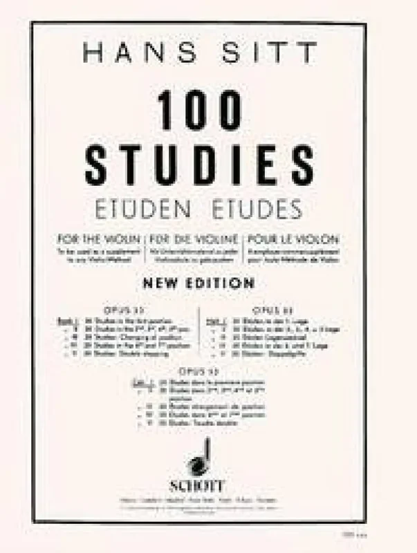 100 Studies – Etüden – Études Opus 32 Vol. 1