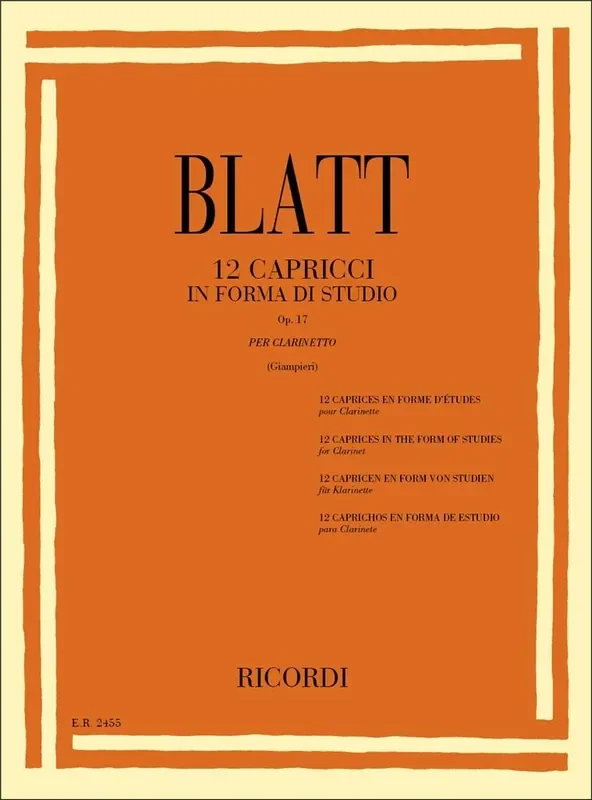 12 Capricci In Forma Di Studio Op. 17