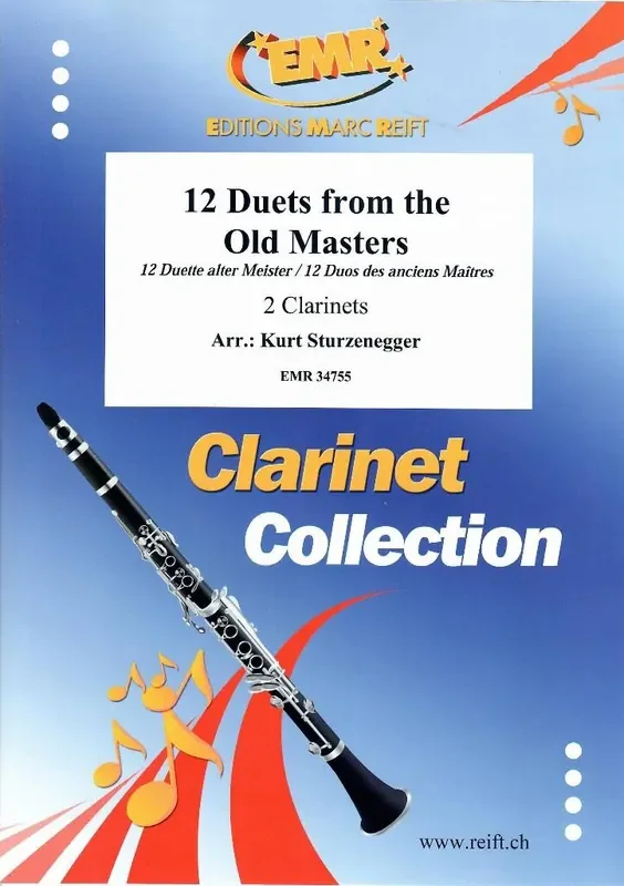 12 Duets from The Old Masters (Arr. Kurt Sturzenegger) Klarinette Duett