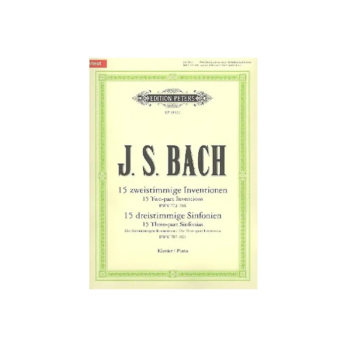 15 zweistimmige Inventionen und 15 dreistimmige Sinfonien
