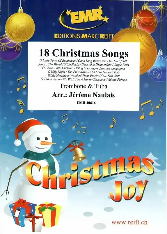 18 Christmas Songs (Arr. Jérôme Naulais) Gemischtes Blechbläser Duett