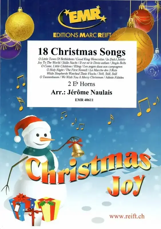 18 Christmas Songs (Arr. Jérôme Naulais) Horn in Es