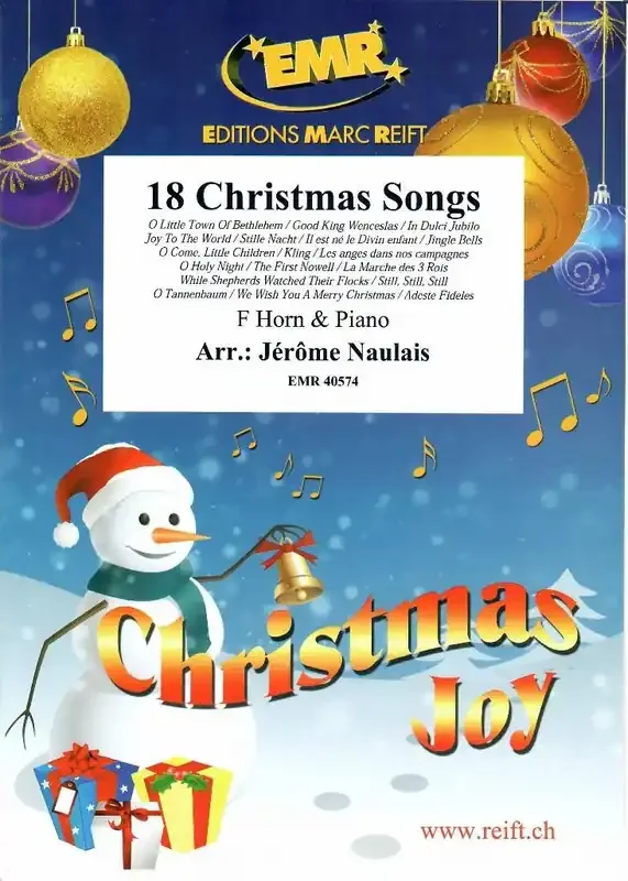 18 Christmas Songs (Arr. Jérôme Naulais) Horn mit Begleitung