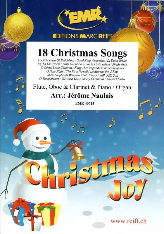 18 Christmas Songs (Arr. Jérôme Naulais) Kammerensemble