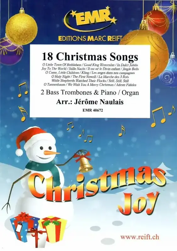 18 Christmas Songs (Arr. Jérôme Naulais) Posaune Duett