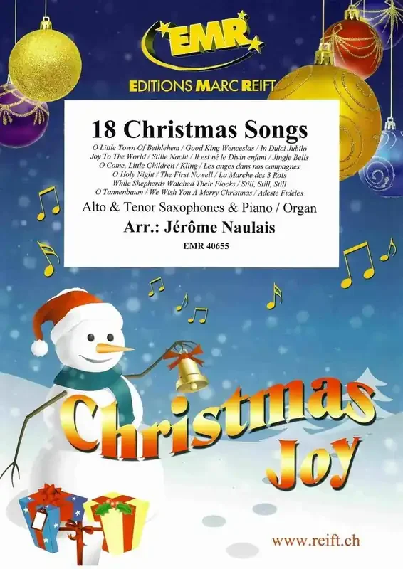 18 Christmas Songs (Arr. Jérôme Naulais) Saxophon Duett