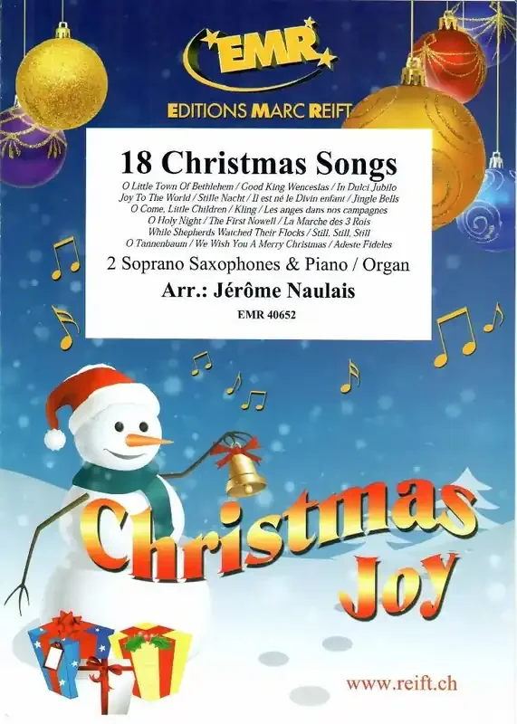 18 Christmas Songs (Arr. Jérôme Naulais) Saxophon Duett
