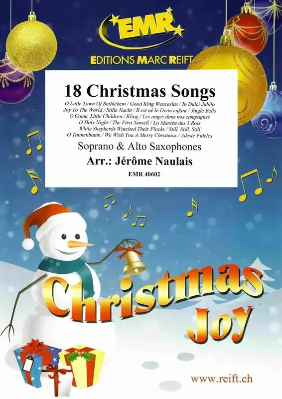 18 Christmas Songs (Arr. Jérôme Naulais) Saxophon Duett