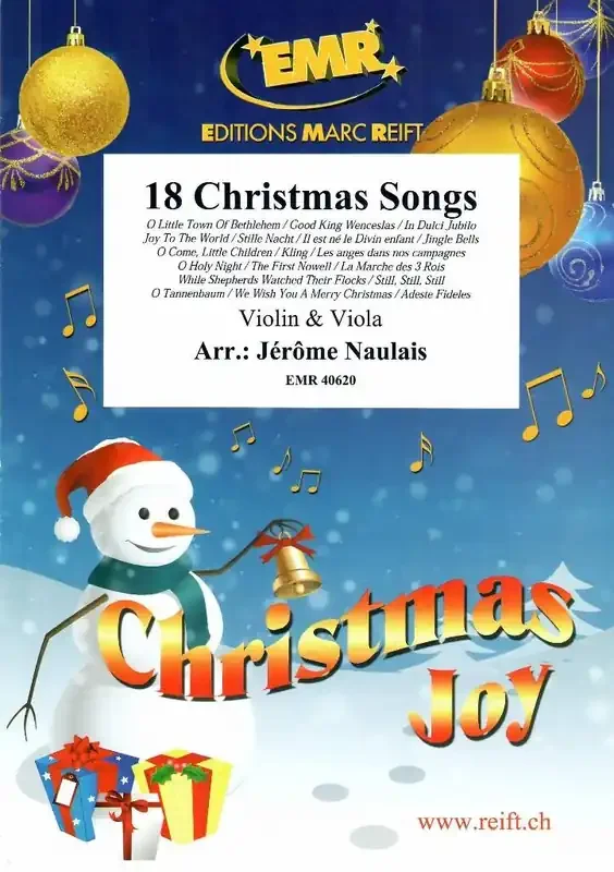 18 Christmas Songs (Arr. Jérôme Naulais) Streicher Duett