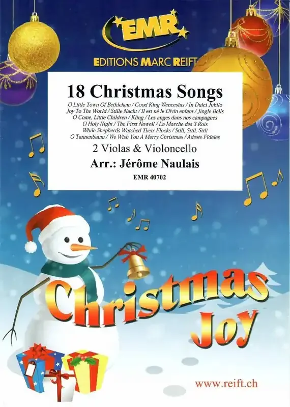 18 Christmas Songs (Arr. Jérôme Naulais) Streichtrio
