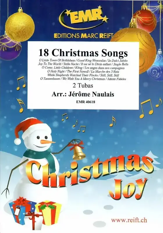 18 Christmas Songs (Arr. Jérôme Naulais) Tuba Duett