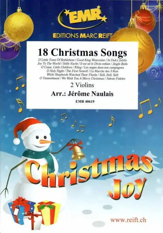 18 Christmas Songs (Arr. Jerome Naulais) Violin Duett