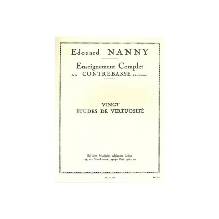 20 etudes de virtuosite pour