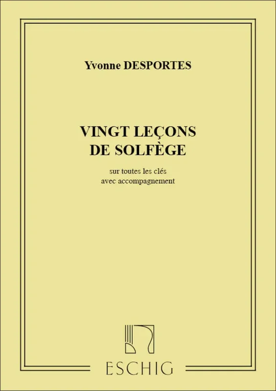 20 Lecons Solf. Avec Piano