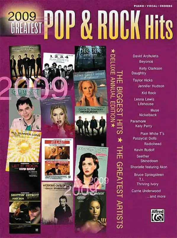 2009 Greatest Pop & Rock Hits Klavier, Gesang, Gitarre (Songbooks)