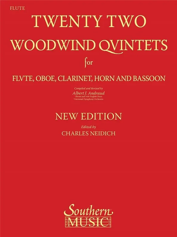 22 Woodwind Quintets – New Edition (Arr. Albert Andraud) Holzbläserensemble