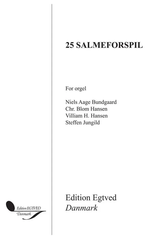25 Salmeforspil For Orgel Orgel