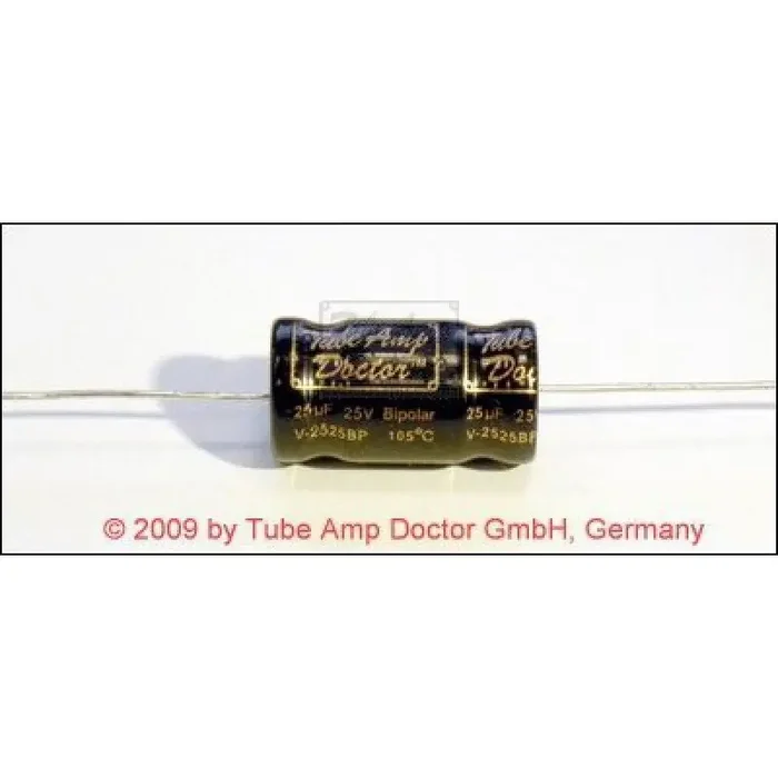 25uF @ 25V 10x19mm BIPOLAR Elco,