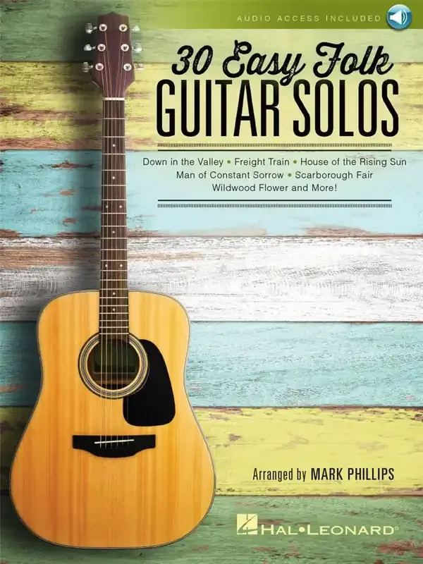 30 Easy Folk Guitar Solos Gitarre Solo