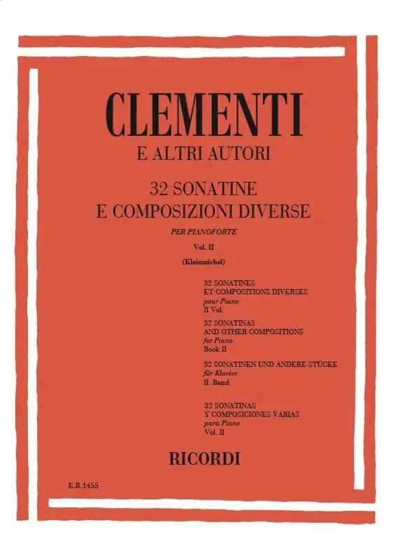 32 Sonatine E Composizioni Diverse Klavier Solo