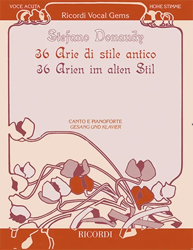 36 Arien im Alten Stil – Hohe Stimme Gesang mit Klavier