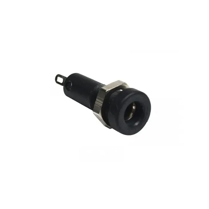 4.0 mm panel jack, black