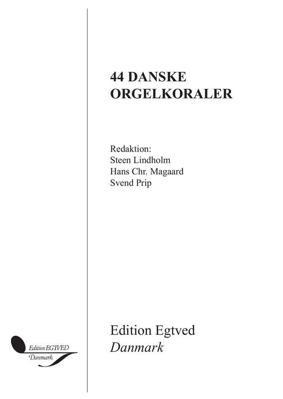 44 Danske Orgelkoraler Orgel