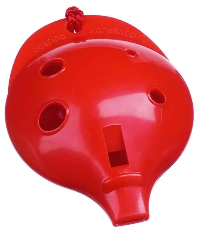 6-Hole Chromatic English Ocarina Red