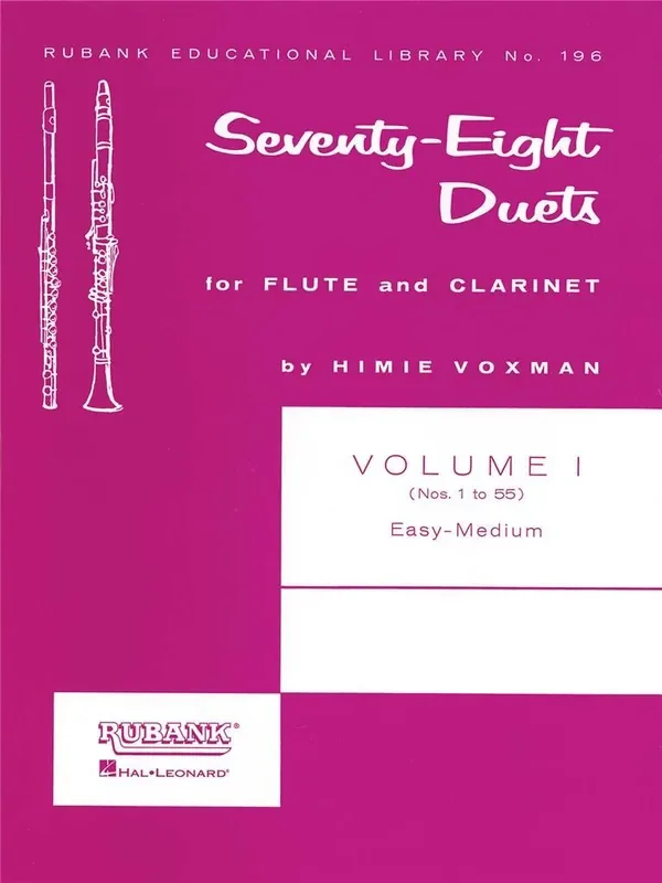 78 Duets for Flute and Clarinet Vol. 1 Flöte Solo