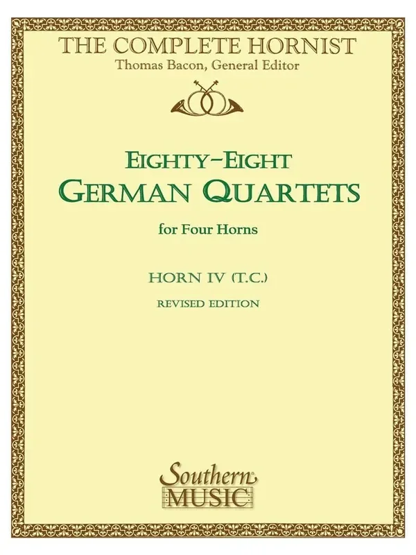 88 German Quartets (Arr. Thomas Bacon) Horn Ensemble