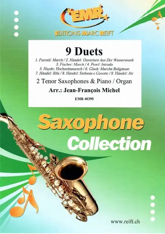 9 Duets (Arr. Jean-François Michel) Saxophon Duett