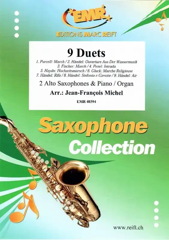 9 Duets (Arr. Jean-François Michel) Saxophon Duett