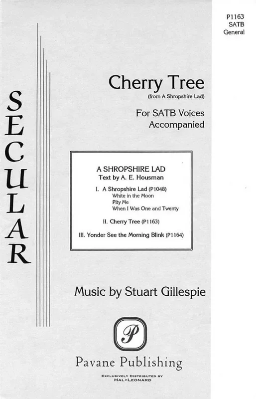 A.E. Housman Cherry Tree Gemischter Chor mit Begleitung