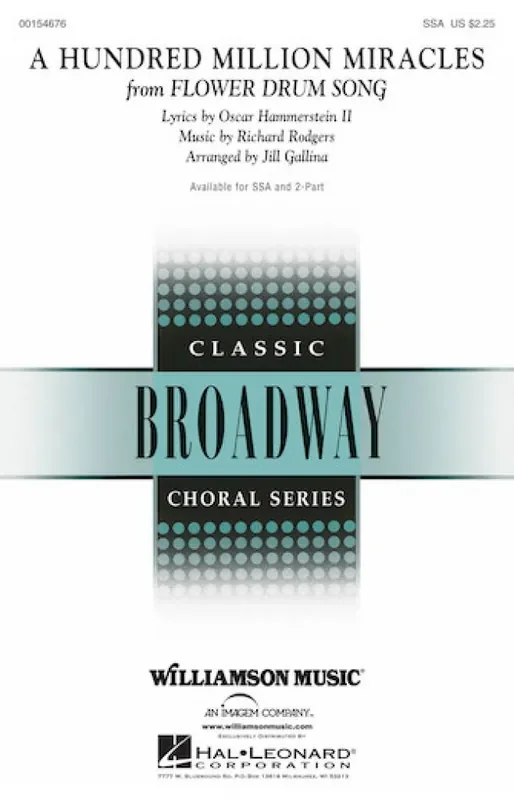 A Hundred Million Miracles (Arr. Jill Gallina) Frauenchor mit Begleitung