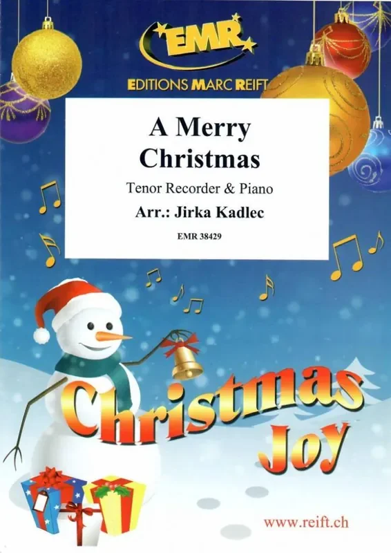A Merry Christmas (Arr. Jirka Kadlec) Tenorblockflöte mit Begleitung