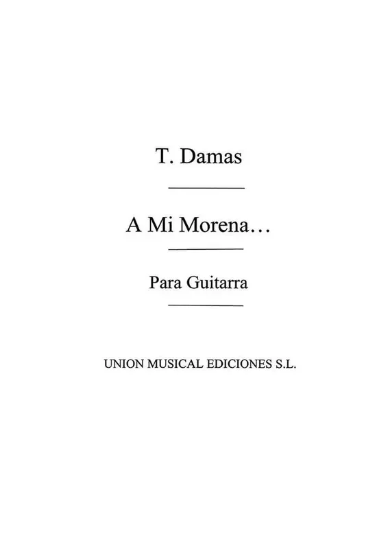 A Mi Morena Malaguena Gitarre Solo