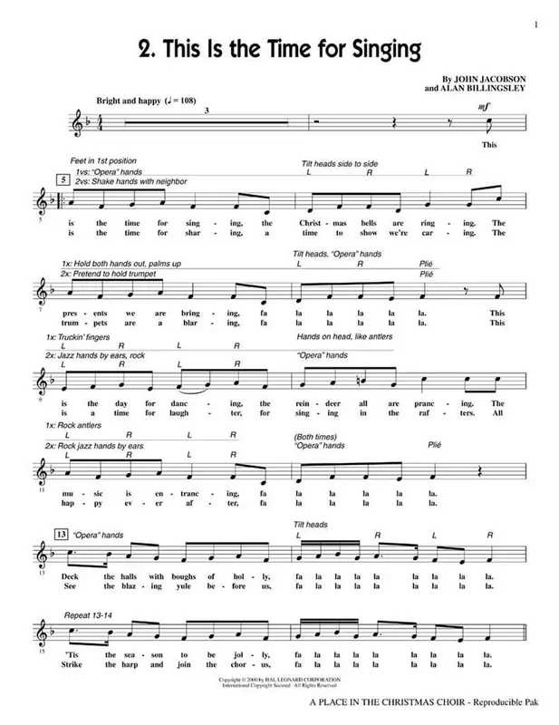 A Place in the Christmas Choir Musical