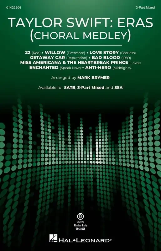 Aaron Dessner Taylor Swift Eras (Choral Medley) (Arr. Mark Brymer) Gemischter Chor mit Begleitung