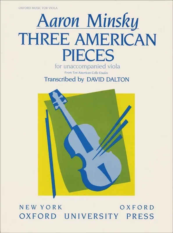 Aaron Minsky Three American Pieces Viola Solo