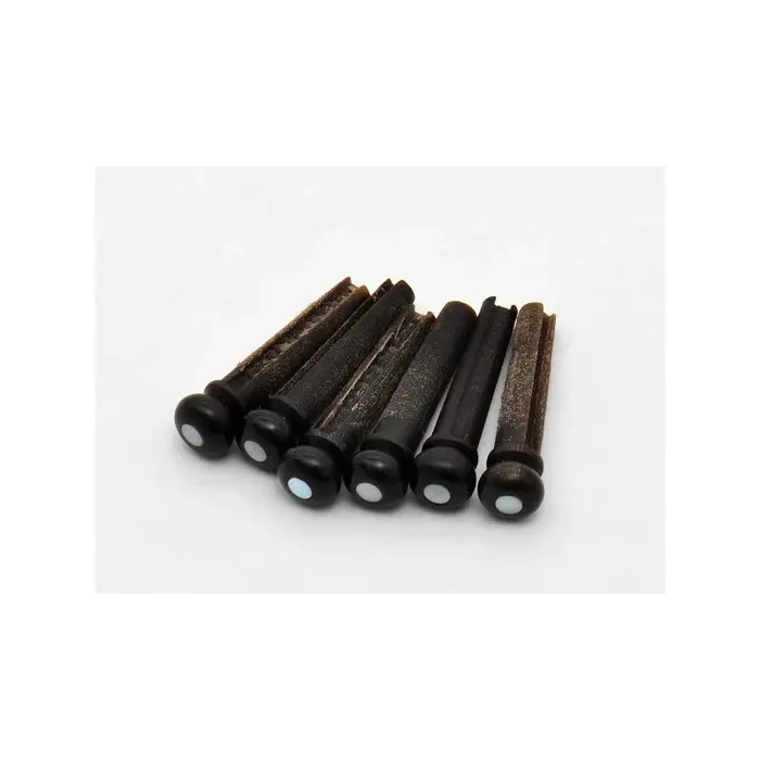 Acoustic Bridge Pins, Buffalo Horn, Dot