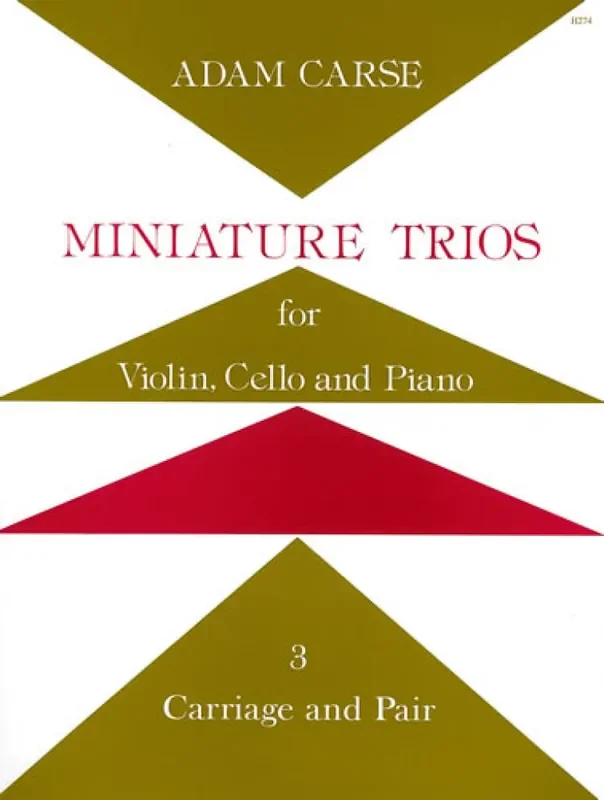 Adam Carse Miniature Trios – Carriage And Pair Klaviertrio