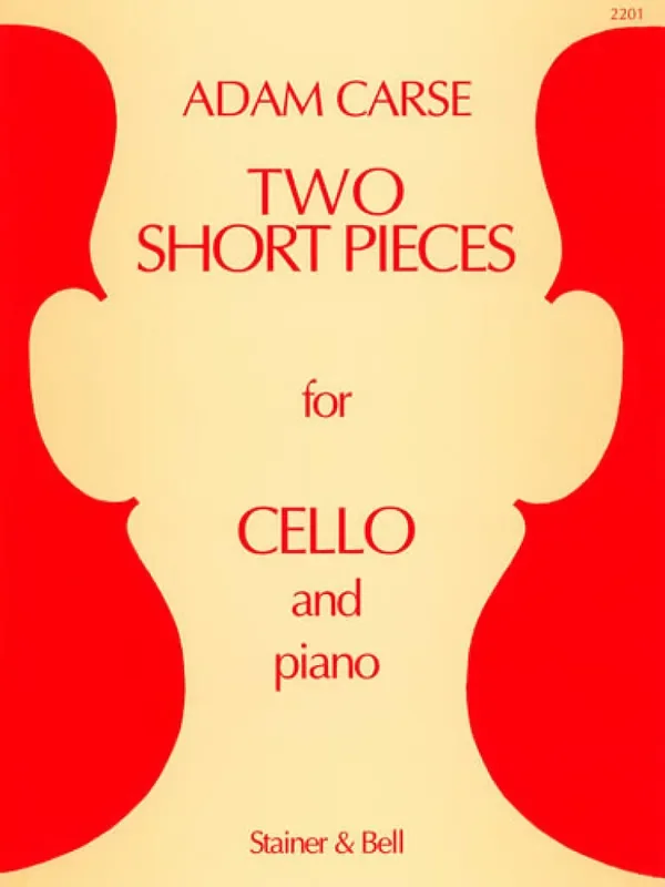 Adam Carse Two Short Pieces For Cello And Piano Cello mit Begleitung