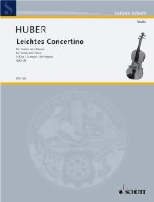 Adolf Huber Concertino Facile Sol Op. 36 Violine mit Begleitung