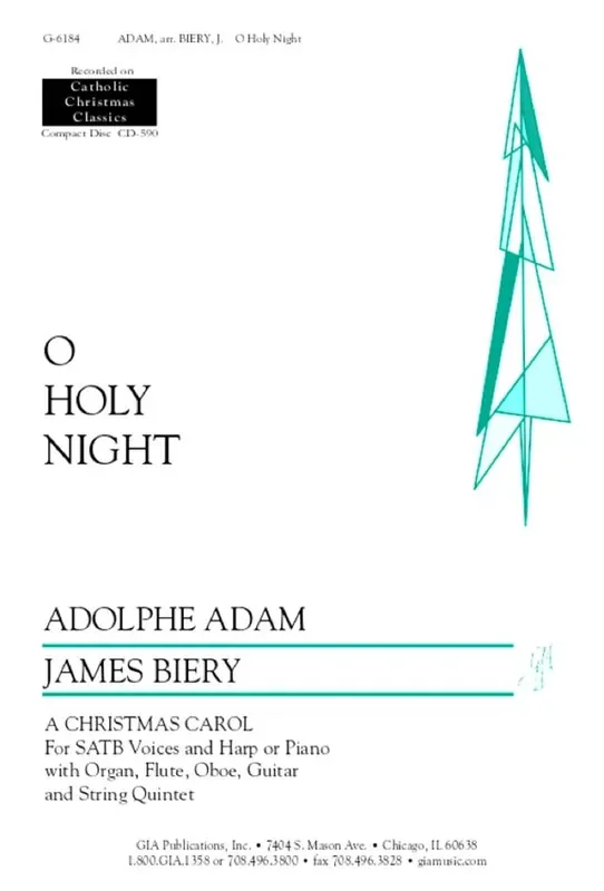 Adolphe Charles Adam O Holy Night – Harp Part (Arr. James Biery) Gemischter Chor mit Begleitung
