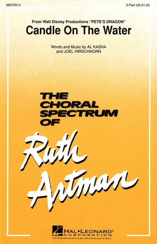 Al Kasha Candle on the Water (Arr. Ruth Artman) Frauenchor mit Klavier/Orgel