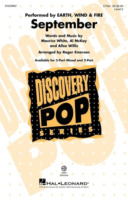 Al McKay September (Arr. Roger Emerson) Gemischter Chor mit Begleitung