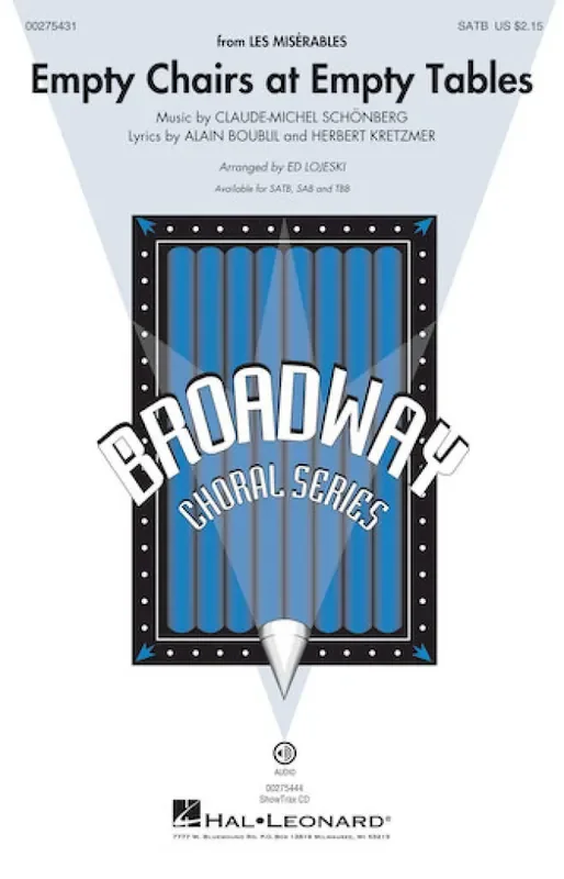 Alain Boublil Empty Chairs at Empty Tables (Arr. Ed Lojeski) Gemischter Chor mit Begleitung