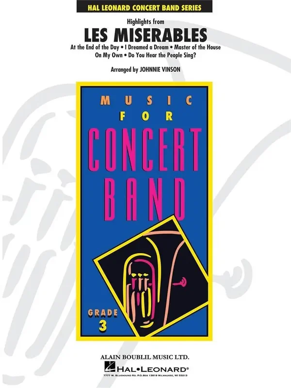 Alain Boublil Highlights from Les Misérables (Arr. Johnnie Vinson) Blasorchester