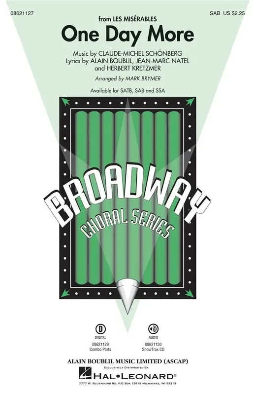 Alain Boublil One Day More (Arr. Mark Brymer) Gemischter Chor mit Begleitung