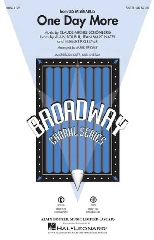 Alain Boublil One Day More (Arr. Mark Brymer) Gemischter Chor mit Ensemble